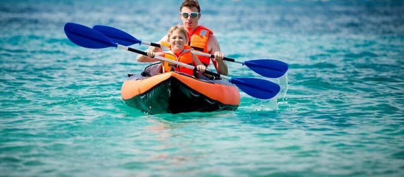 Kayaking family vacation
